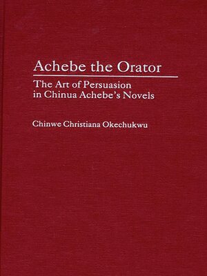 cover image of Achebe the Orator